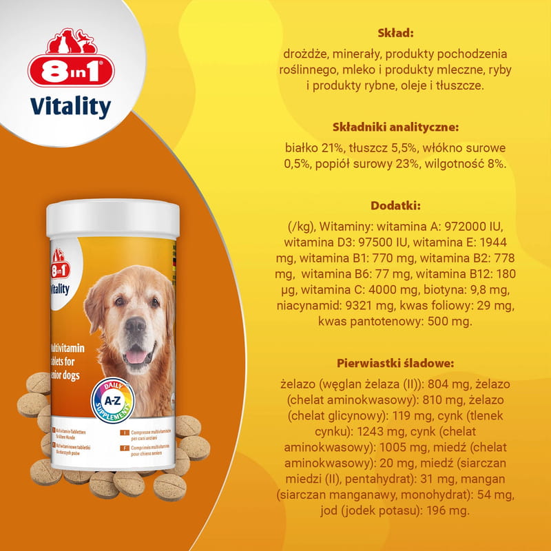 8in1 Vitality Multiwitaminy Witaminy dla starszych psów 70 tabletek 9.jpg